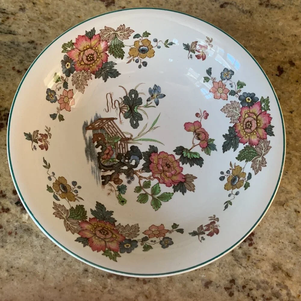 Set of 4 Wedgwood Eastern Flowers Coupe Cereal Bowls 6.25